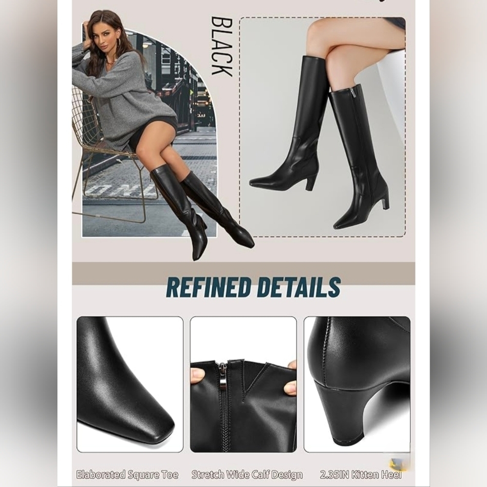 TEAIEUI Knee High Boots #530 - Picture 11 of 12
